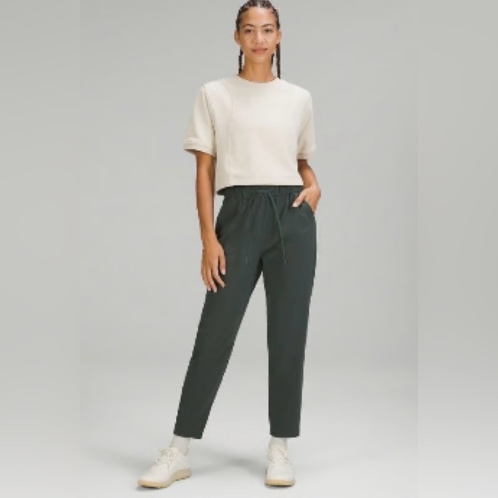 Lululemon Olive Green Jogger Pants Womens Size 6 High Rise Stretch